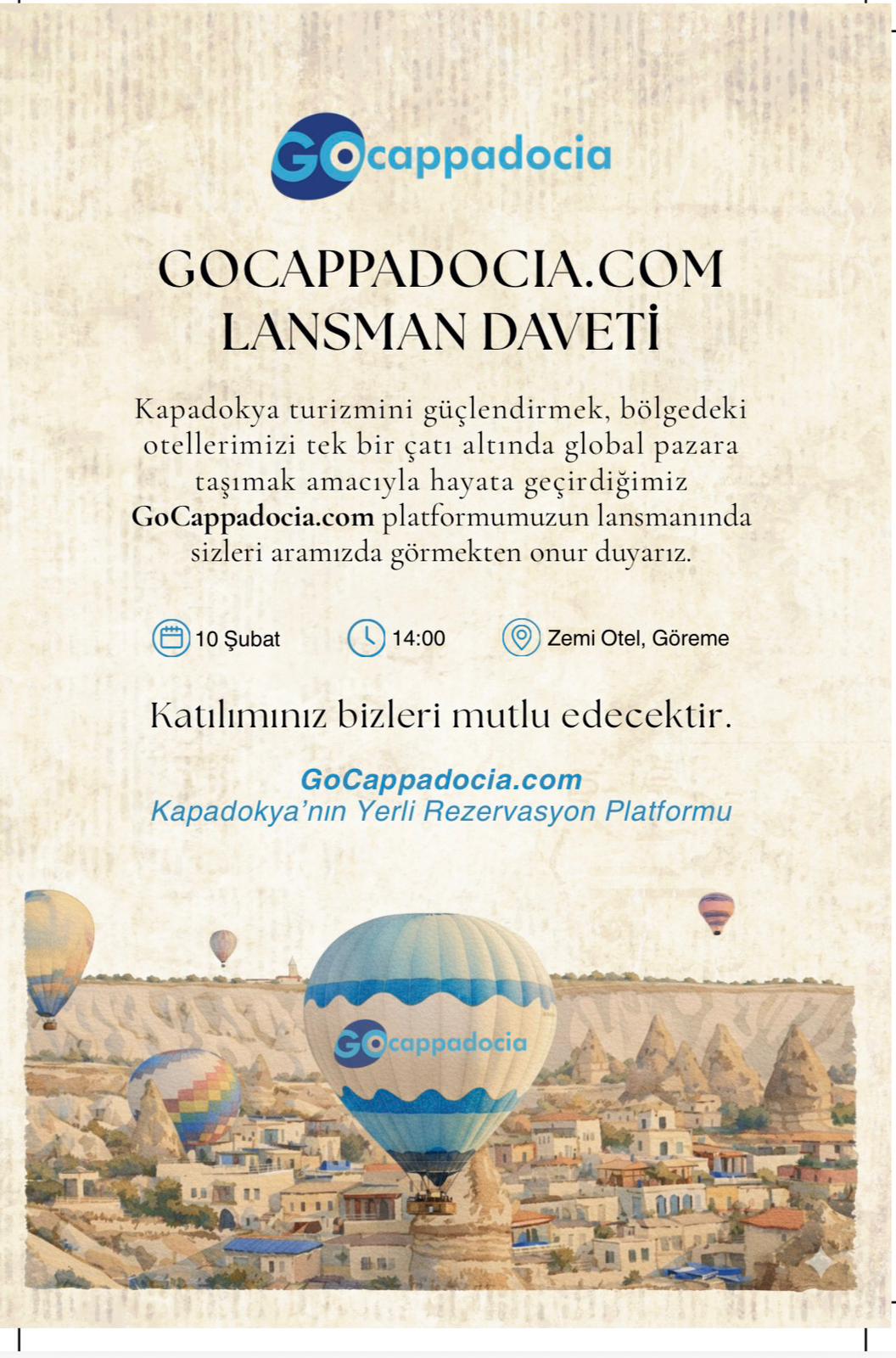 Kapadokya’nın Yerli Rezervasyon Platformu GoCappadocia.com Kamu Kurumlarına Tanıtılıyor